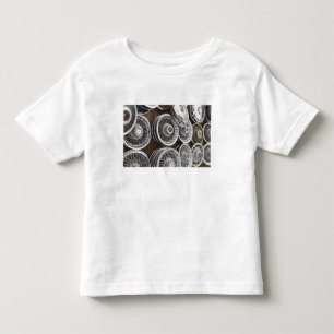 USA, New Mexico, Prewitt: Auto Hubcaps / Rt. 66 Toddler T-shirt