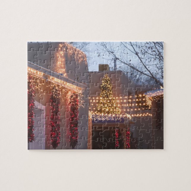USA, New Mexico, Santa Fe: Canyon Road Gallery Jigsaw Puzzle (Horizontal)
