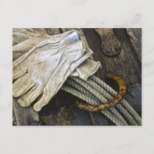 USA, New Mexico, Santa Fe. Close-up of cowboy Postcard