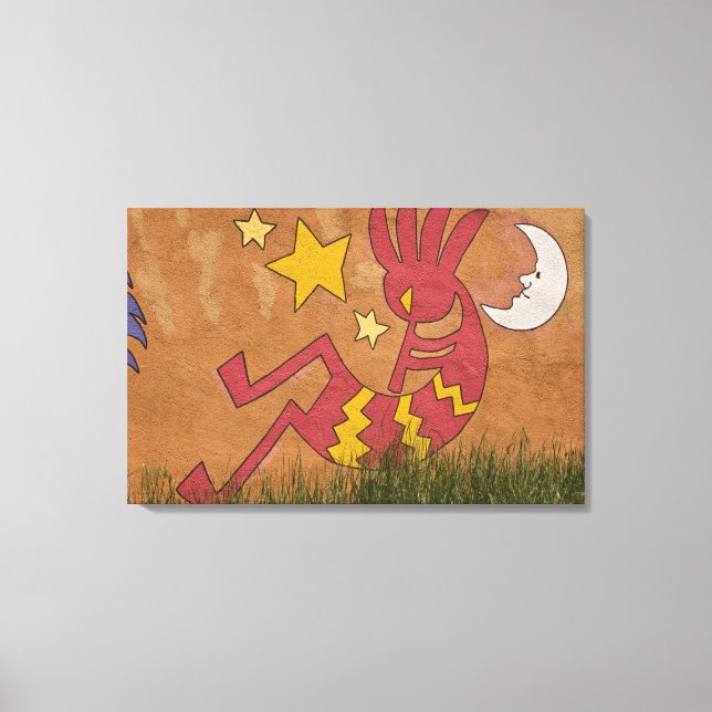 USA, New Mexico, Santa Fe. Wall mural of a Canvas Print (Front)