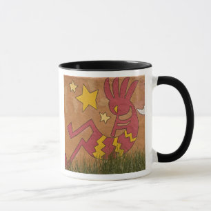 USA, New Mexico, Santa Fe. Wall mural of a Mug