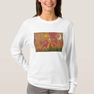 USA, New Mexico, Santa Fe. Wall mural of a T-Shirt