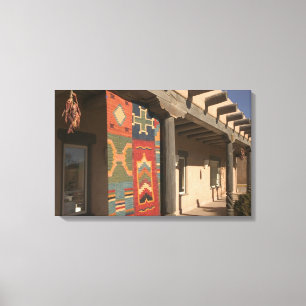 USA, New Mexico, Taos: Navaho Rug Gallery Kit Canvas Print