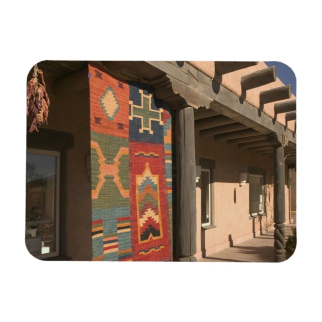 USA, New Mexico, Taos: Navaho Rug Gallery Kit Magnet (Horizontal)