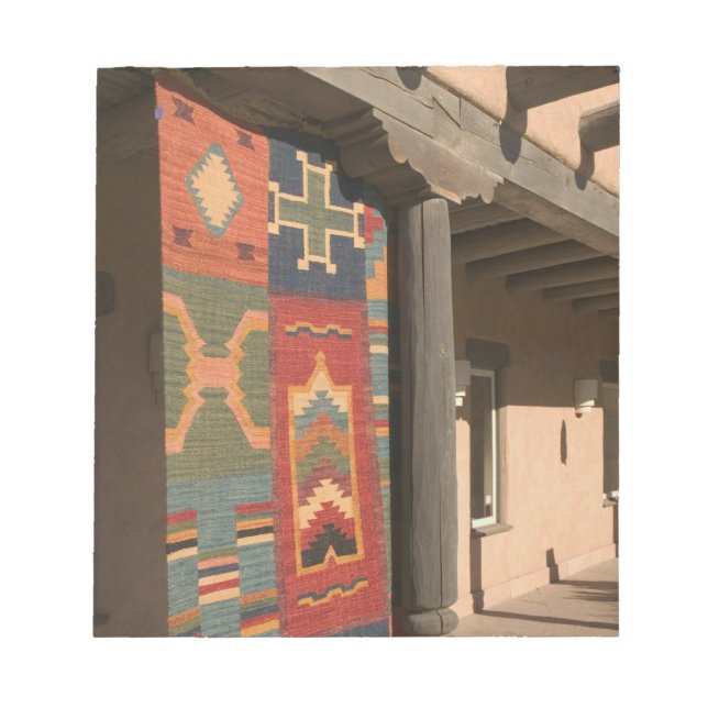 USA, New Mexico, Taos: Navaho Rug Gallery Kit Notepad (Front)