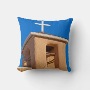 USA, New Mexico. Top Rancho De Taos Throw Pillow