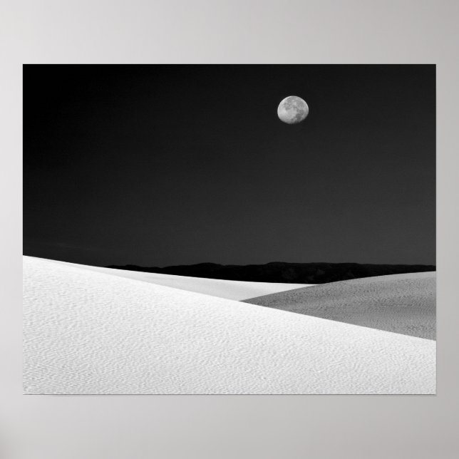 USA, New Mexico, White Sands National Monument. Poster (Front)