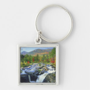 USA, New York. A waterfall in the Adirondack Keychain
