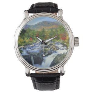 USA, New York. A waterfall in the Adirondack Watch