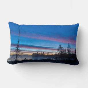 USA, New York, Adirondack Mountains Lumbar Pillow