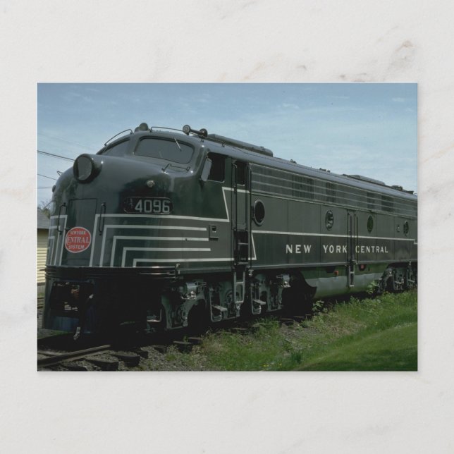 USA, New York Central EMD E8 passenger diesel Postcard (Front)