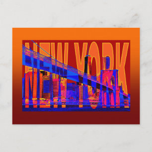 usa new york city Manhattan Skyline Postcard