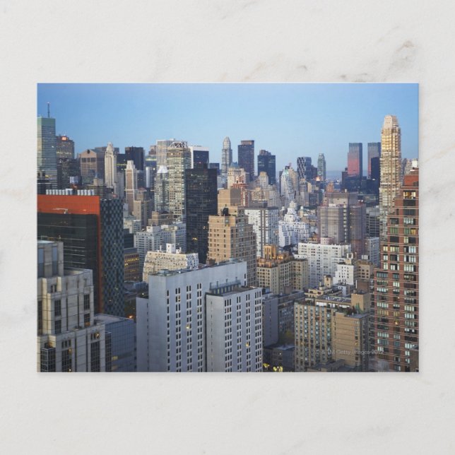 USA, New York City, Manhattan skyline Postcard (Front)