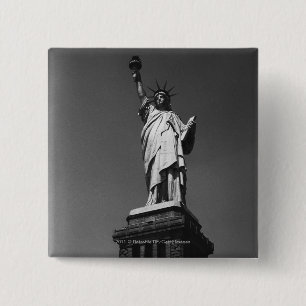 USA New York City Statue of Liberty 2 Inch Square Button