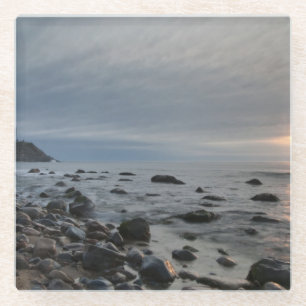 USA, New York, East Hampton. Montauk Point Glass Coaster