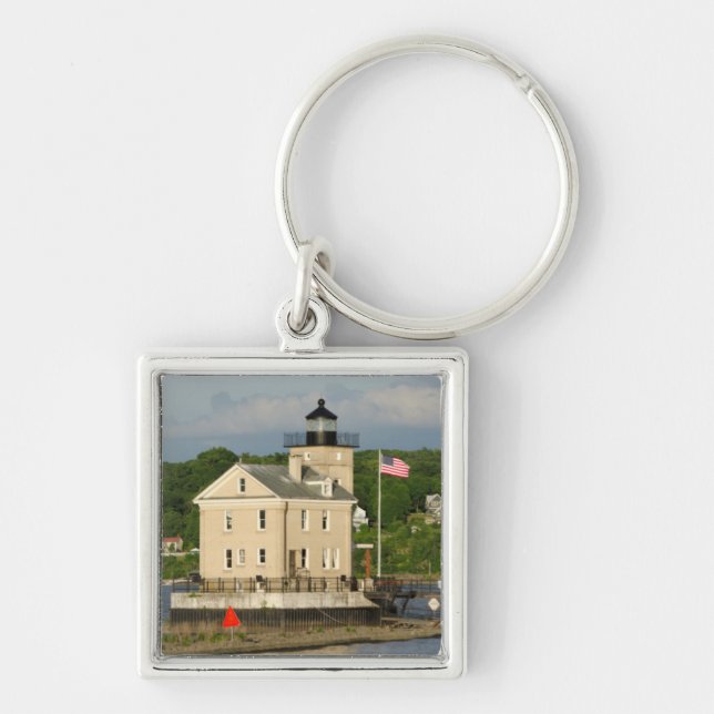 USA, New York, Kingston, Hudson River. Rondout Keychain (Front)