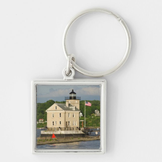 USA, New York, Kingston, Hudson River. Rondout Keychain (Front)