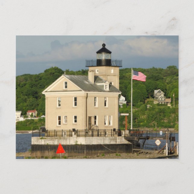 USA, New York, Kingston, Hudson River. Rondout Postcard (Front)