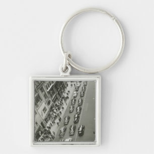 USA New York New York City elevated view Keychain