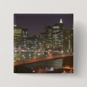 USA, New York, New York City, Manhattan: 11 2 Inch Square Button