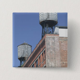 USA, New York, New York City, Manhattan: 5 2 Inch Square Button