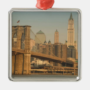 USA, New York, New York City, Manhattan: 9 Metal Ornament