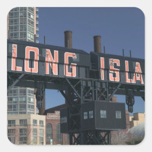 USA, New York, New York City, Queens: Long Square Sticker
