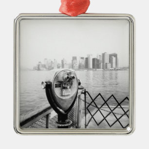USA, NEW YORK: New York City Scenic Viewer Metal Ornament