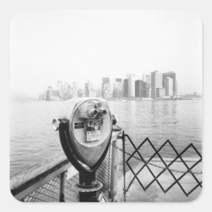USA, NEW YORK: New York City Scenic Viewer Square Sticker