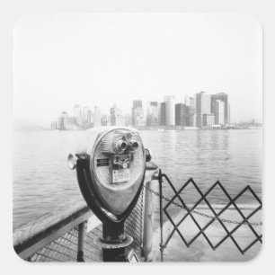 USA, NEW YORK: New York City Scenic Viewer Square Sticker