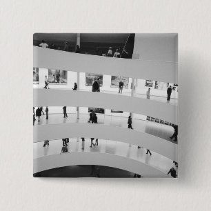 USA, New York, New York City: The Guggenheim 5 2 Inch Square Button