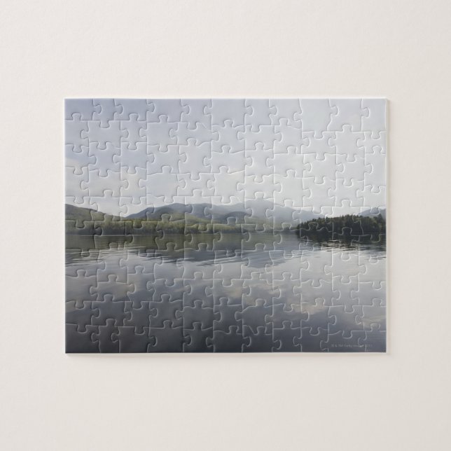 USA, New York State, Adirondack Mountains, Lake 6 Jigsaw Puzzle (Horizontal)