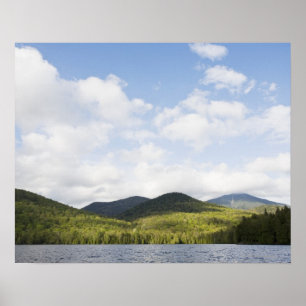 USA, New York State, Adirondack Mountains, Lake Poster