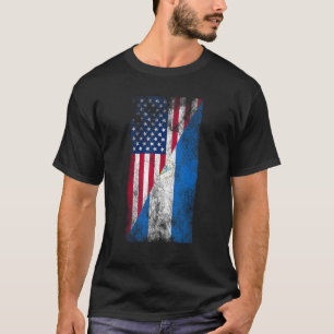 USA Nicaragua Flags United States of America Nicar T-Shirt