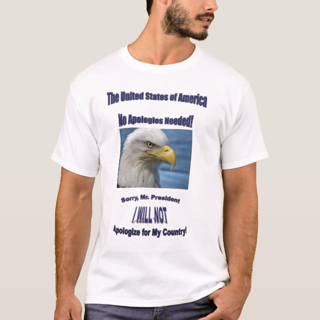 USA No Apologies T-Shirt (Front)