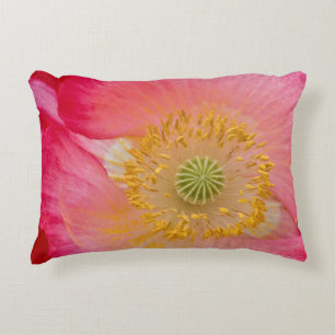 USA, North Carolina. Close-up of poppy interior Decorative Pillow