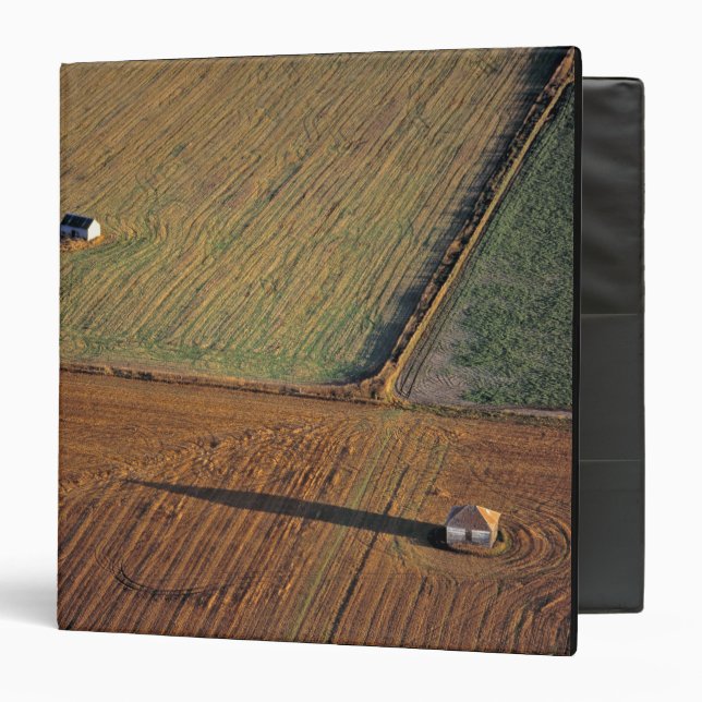 USA, North Dakota, Washburn. Late light throws Binder (Front/Inside)