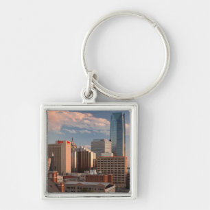 USA, Oklahoma, Oklahoma City, Elevated City Keychain