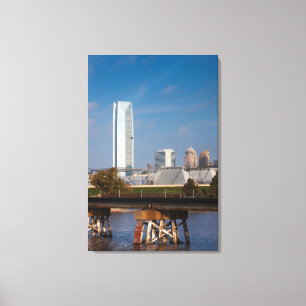 USA, Oklahoma, Oklahoma City, Skyline Canvas Print