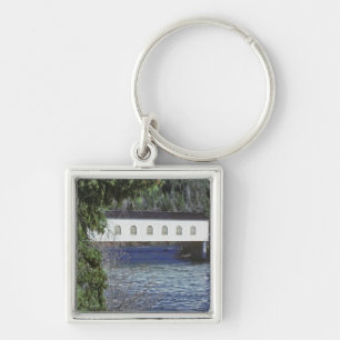 USA, Oregon. A pick-up crossing the Keychain