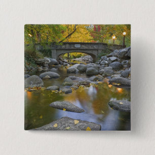USA, Oregon, Ashland, Lithia Park. Autumn 2 Inch Square Button