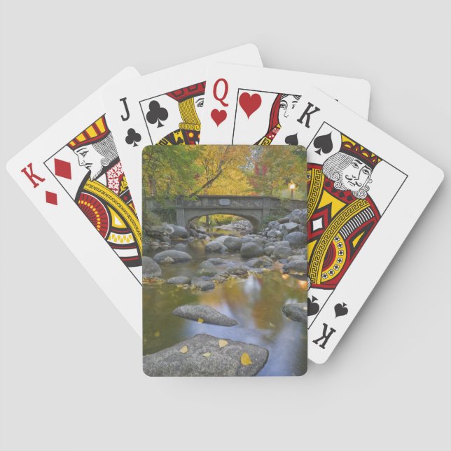 USA, Oregon, Ashland, Lithia Park. Autumn Playing Cards (Back)