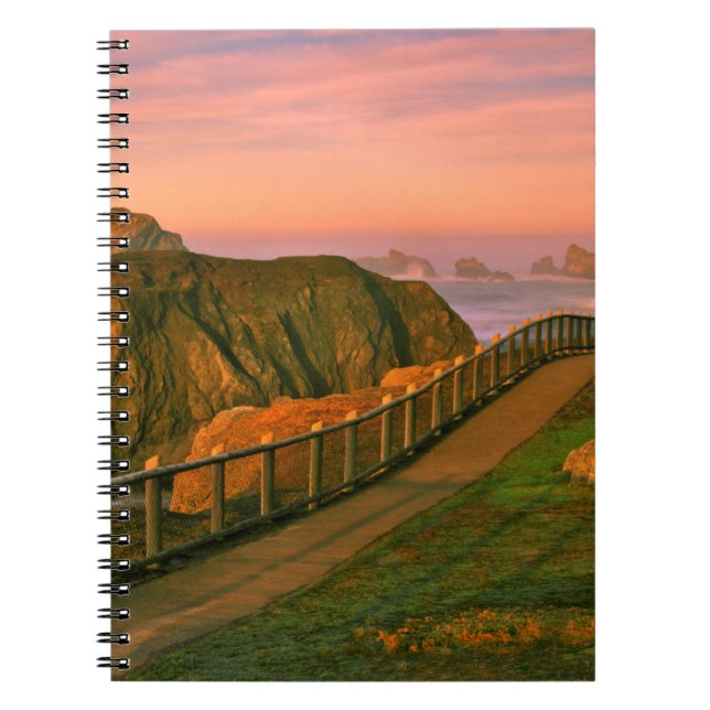 USA, Oregon, Bandon. Rocks Viewed From Trail Notebook (Front)