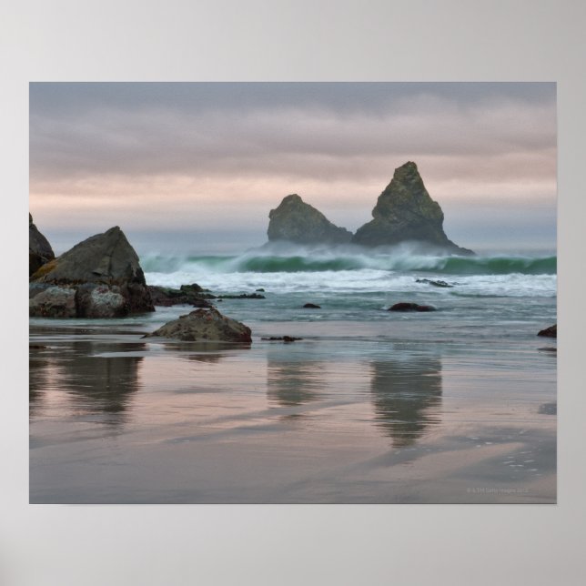 USA, Oregon, Bullards Beach Poster (Front)