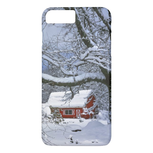 USA, Oregon, Clackamas County. Fresh snow Case-Mate iPhone Case (Back)
