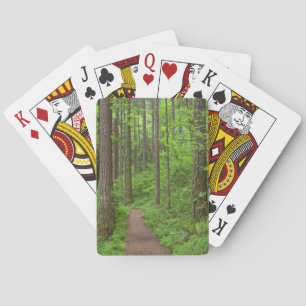 USA, Oregon, Columbia River Gorge. Elowah Falls Playing Cards