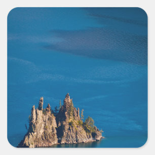 USA, Oregon, Crater Lake, Phantom Ship Square Sticker