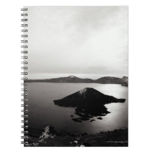 USA, Oregon, Crater Lake, Wizard Island, Notebook
