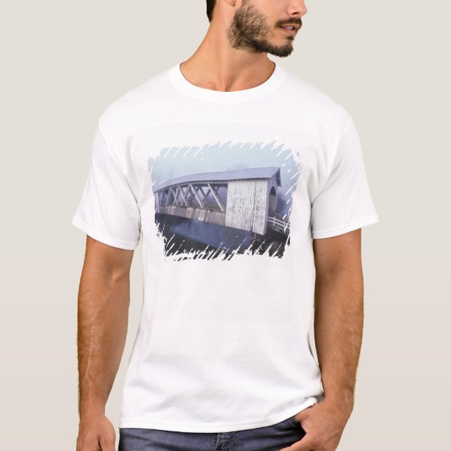USA, Oregon. Gilkey covered bridge spans T-Shirt (Front)