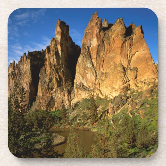 USA, Oregon, Granite Cliffs At Smith Rock State Coaster (Front)